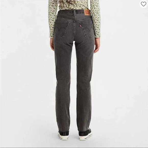 Levi’s 501 Jeans High Rise 100% Cotton straight leg 31 x 30 Faded Black wash - Picture 4 of 16